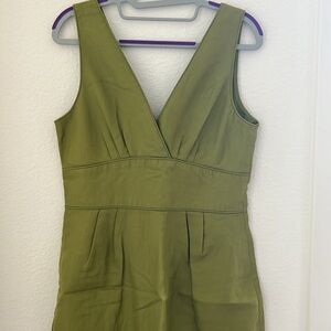 J.Crew green dress 100% Cotton size 8